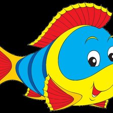 яркая рыбка