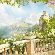 Схема вышивки «Пейзаж»