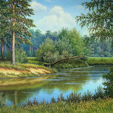 Схема вышивки «Пейзаж»