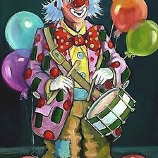 Схема вышивки «PAYASO TAMBOR GLOBOS»