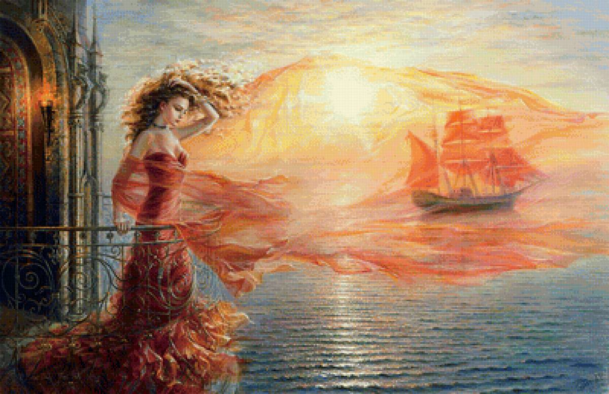 dievča v červenom - предпросмотр