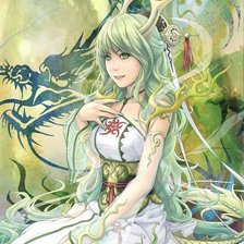 Схема вышивки «Девушка»