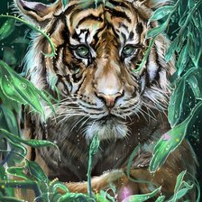 Схема вышивки «Тигр»