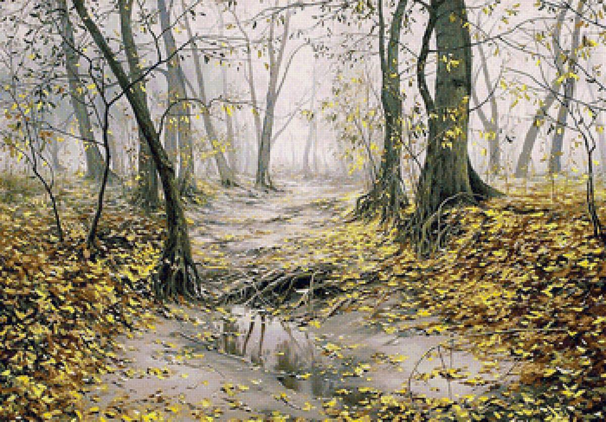 После дождя - парк, осень - предпросмотр