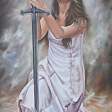 Схема вышивки «Девушка»