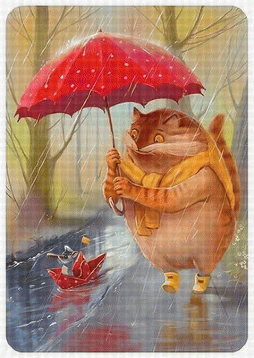 осень - кот - предпросмотр