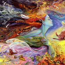 Схема вышивки «Девушка»