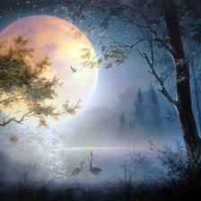 Схема вышивки «Полнолуние»