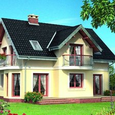 Схема вышивки «Домик»