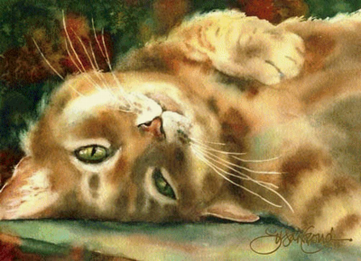 Котик - пейзаж, животные - предпросмотр