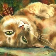 Схема вышивки «Котик»