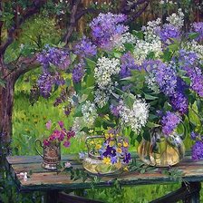 Схема вышивки «СИРЕНЬ»