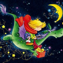 Схема вышивки «Маленький принц. худ. Марина Федотова»