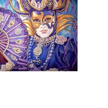 Схема вышивки «Венецианская маска»