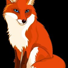 Схема вышивки «лисичка-сестричка»