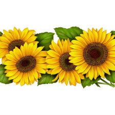 Схема вышивки «Подсолнухи»