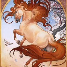 Схема вышивки «Лошадь»