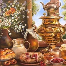 Схема вышивки «Деревенский завтрак 2»