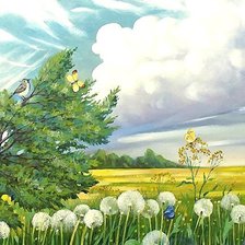 Схема вышивки «пейзаж»