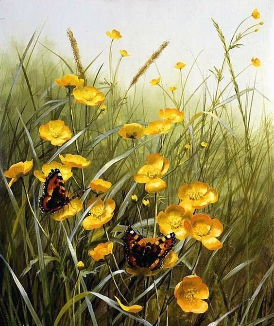 ПОЛЕВЫЕ ЦВЕТЫ - пейзаж, полевые цветы - оригинал