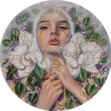 Схема вышивки «Девушка»