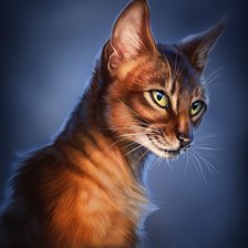 Схема вышивки «Котик»