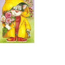 Схема вышивки «Кот садовник /размер 185 х 258 крестиков с хорошим качеством/»