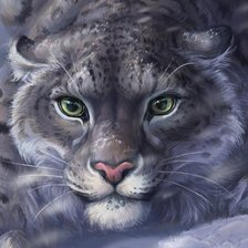 Схема вышивки «Снежный барс»