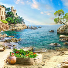 Схема вышивки «Морской пейзаж»