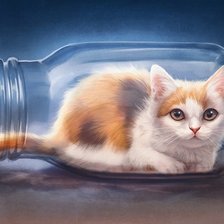 Схема вышивки «Котёнок»