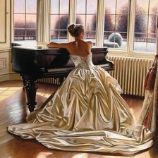 Схема вышивки «девушка»