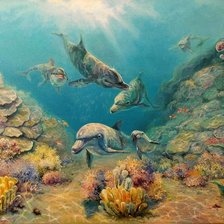 Схема вышивки «Подводный мир. худ С.Бессонов»