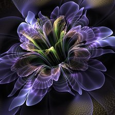 Схема вышивки «ночной цветок»