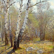 Схема вышивки «Весна в лесу.худ. Ярослав Зяблов»