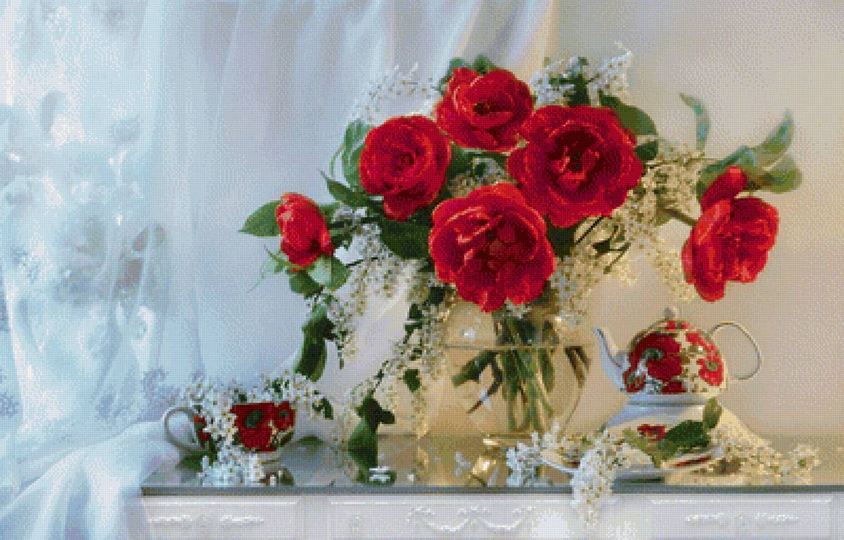 Цветы - натюрморт, букет, цветы - предпросмотр