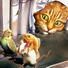 Схема вышивки «Весёлые животные»