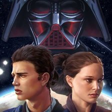 Схема вышивки «Энекен, Падме, Вейдер»