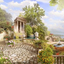 Схема вышивки «Пейзаж»