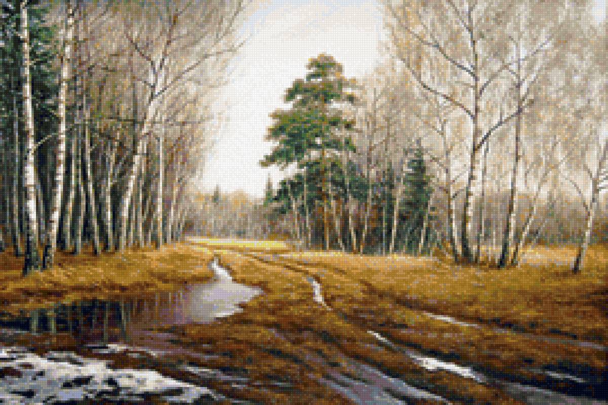 Худ. Султан Ал-др Георгтевич - лес, природа, весна, пейзаж - предпросмотр