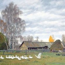 Схема вышивки «Худ.Татьяна Юшманова. Поздняя осень»