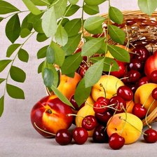 Схема вышивки «Фрукты»