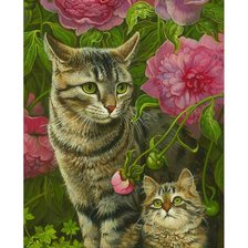 Схема вышивки «Котейки»