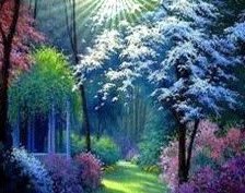 Схема вышивки «Цветущий сад»