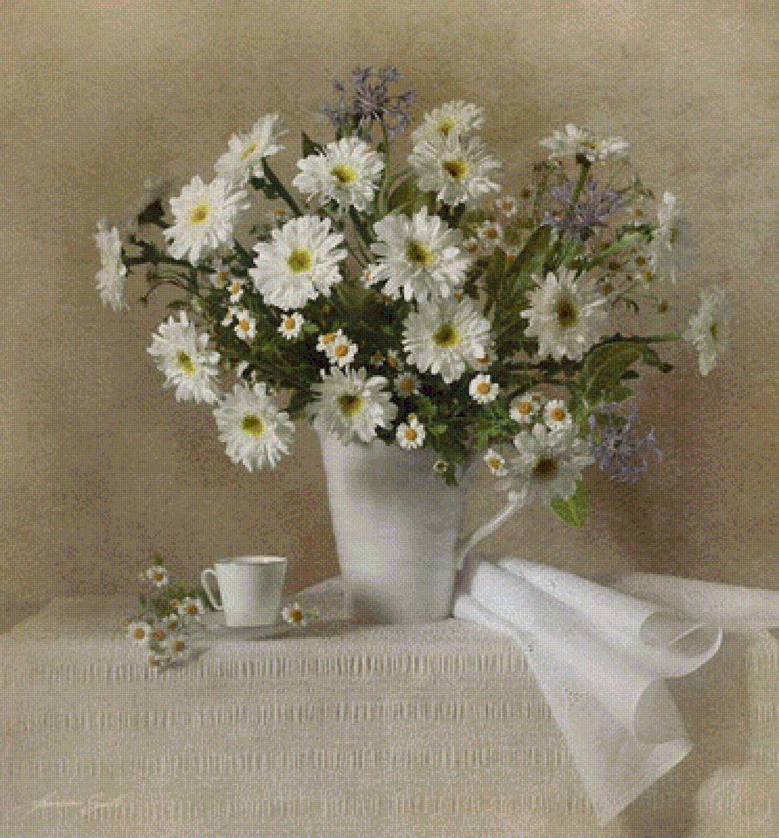 НАТЮРМОРТ С ЦВЕТАМИ - натюрморт с цветами, осение цветы - предпросмотр