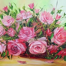 Схема вышивки «букет роз»