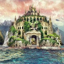 Схема вышивки «Замок у моря»