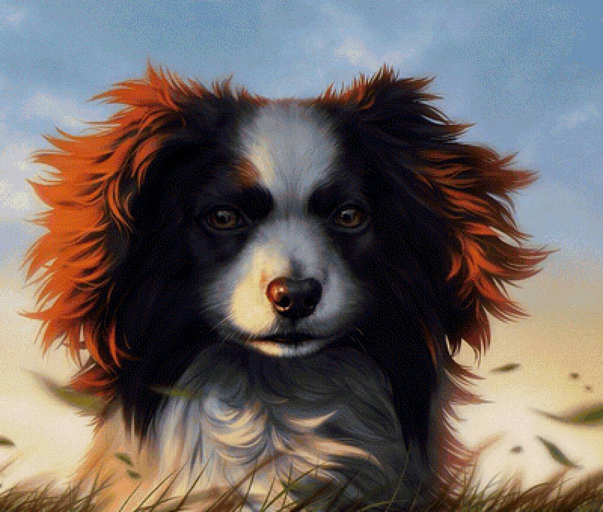 Собачка - рисунок, собачка, собака, животные - предпросмотр