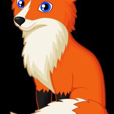 Схема вышивки «лисичка»