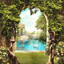 Схема вышивки «Пейзаж»