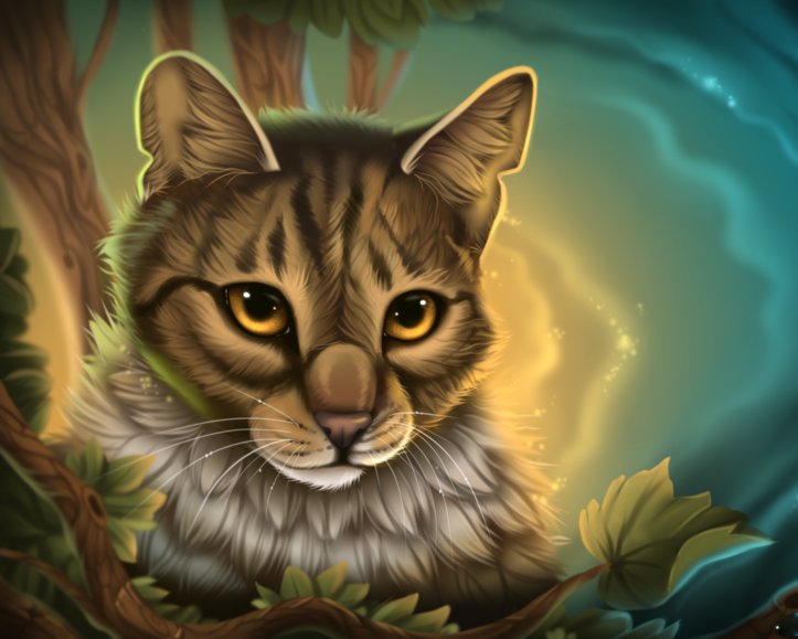 Кошечка - животные, рисунок, кошка - оригинал